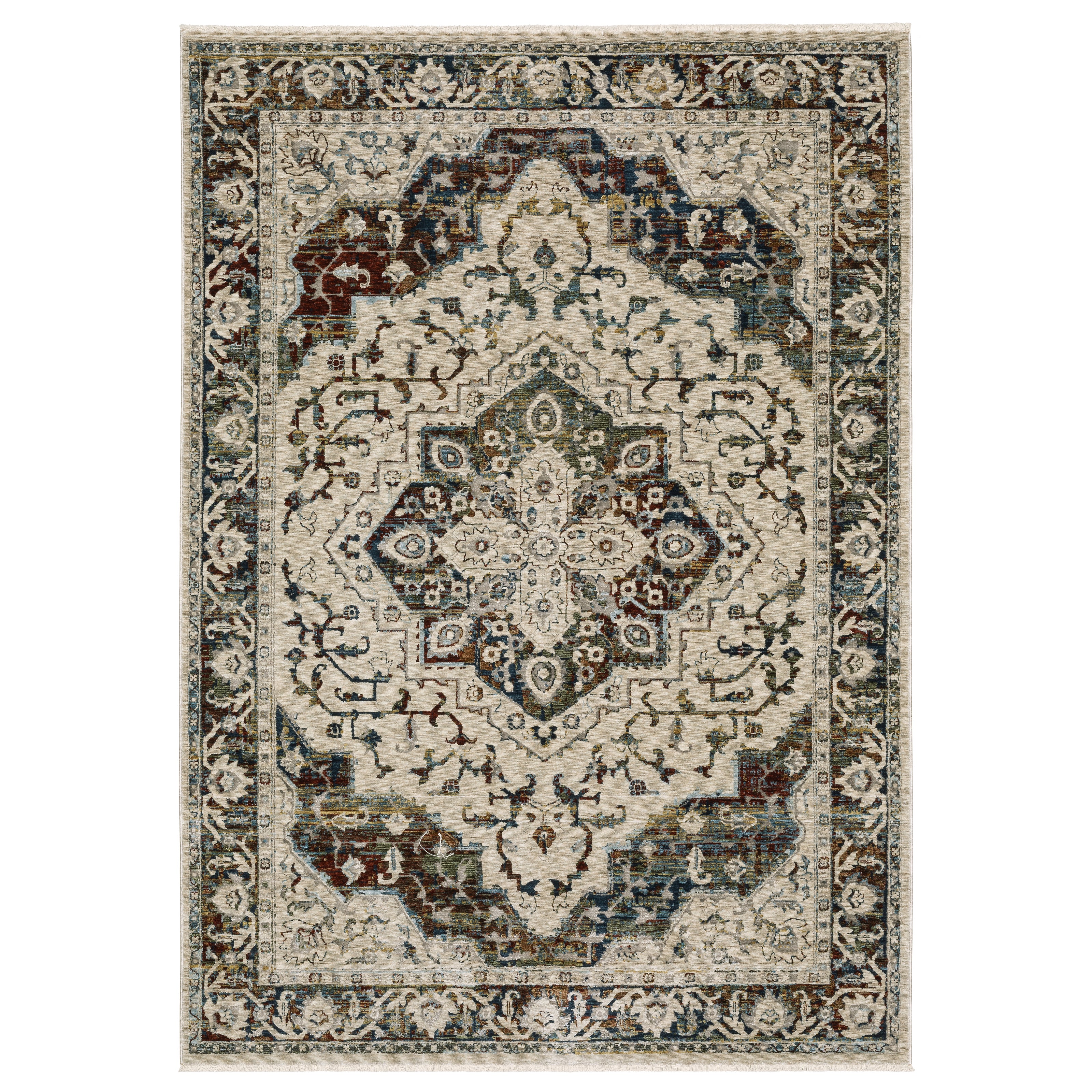 ragupi  Oriental Weavers Majorca MAJ02 Blue Multi Area Rug | Carpetmart