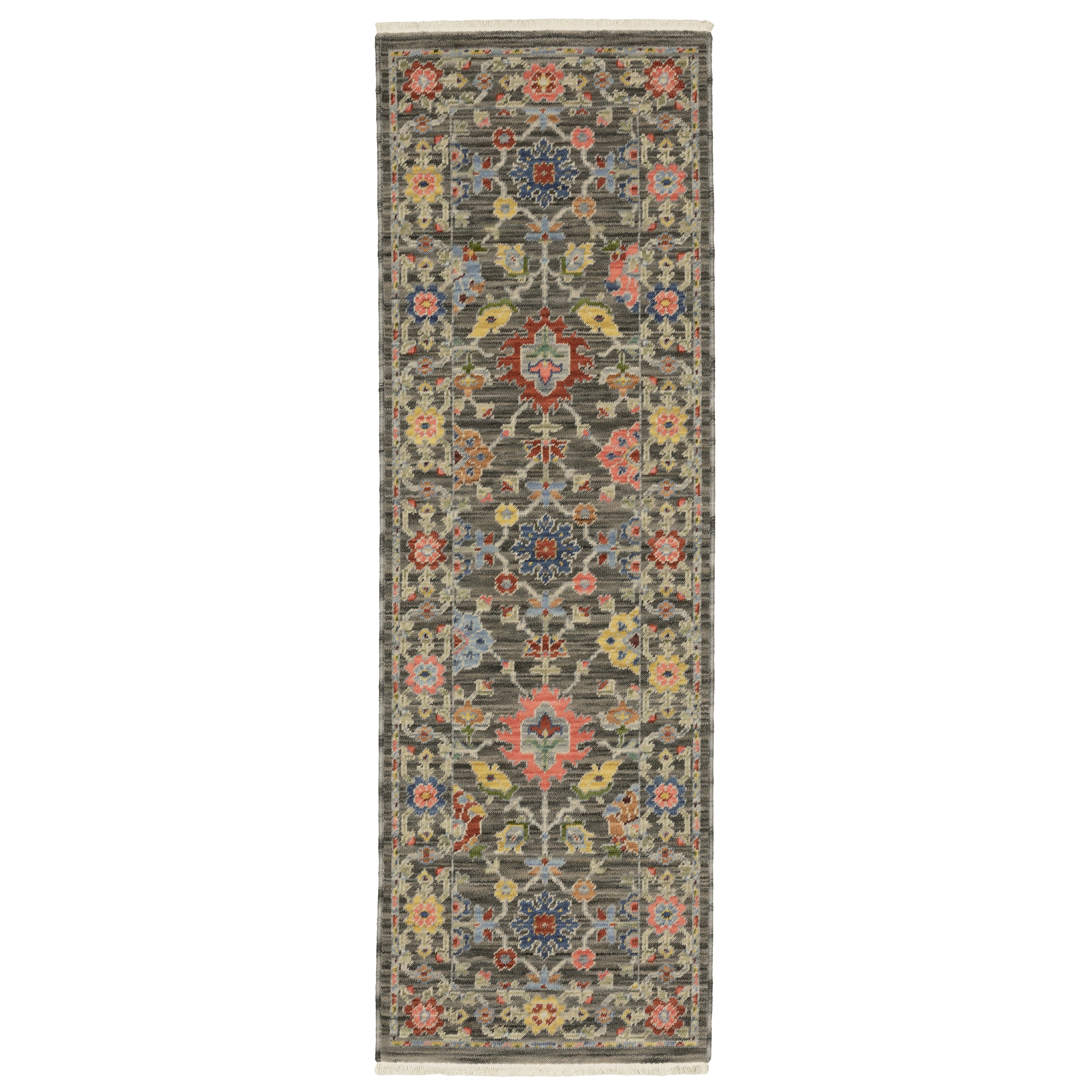 【JOURNAL STANDARD FURNITURE】 OULU RUG nuLOOM Vintage Tile Becca Charcoal 10 ft. x 14 ft. Living